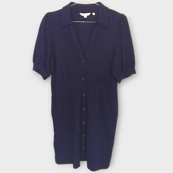 Boden Blue Puff Sleeve Mini Dress - Picture 1 of 8
